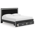  Signature Design by Ashley Zuraleus PCB3380B11 King Upholstered Panel Storage Bed IMAGE 2