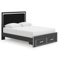  Signature Design by Ashley Zuraleus PCB3380B4 Queen Upholstered Panel Storage Bed IMAGE 1