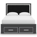  Signature Design by Ashley Zuraleus PCB3380B4 Queen Upholstered Panel Storage Bed IMAGE 3