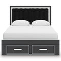  Signature Design by Ashley Zuraleus PCB3380B4 Queen Upholstered Panel Storage Bed IMAGE 3
