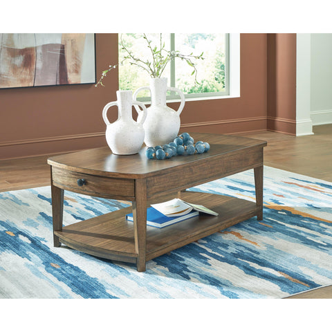  Signature Design by Ashley Burkbyer T513-1 Rectangular Cocktail Table IMAGE 5