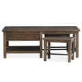  Magnussen Smithton T5537-43 Rectangular Cocktail Table with 2 Stools IMAGE 17