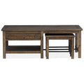  Magnussen Smithton T5537-43 Rectangular Cocktail Table with 2 Stools IMAGE 18