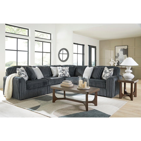  Signature Design by Ashley Midnight-Madness 98105S27 5 pc Sectional IMAGE 2