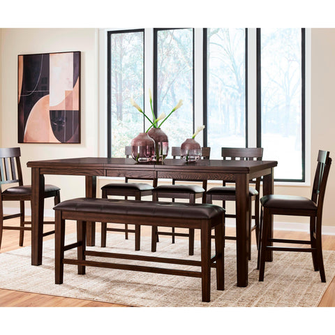  Signature Design by Ashley Haddigan D596-32 Dining Room Counter Butterfly Extension Table IMAGE 14