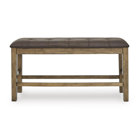  Signature Design by Ashley Urbinforte PCD592-09 Double Counter Upholstered Bench IMAGE 2