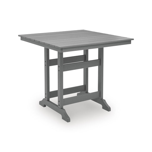  Signature Design by Ashley Sanctuary Beach PCP227-632 Square Counter Table with Umbrella Option IMAGE 1
