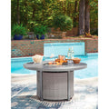  Signature Design by Ashley Half Moon Beach PCP418-776 Round Fire Pit Table IMAGE 5