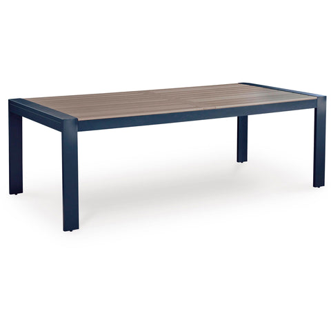  Signature Design by Ashley East Beach PCP587-625 Rectangular Dining Table with Umbrella Option IMAGE 1