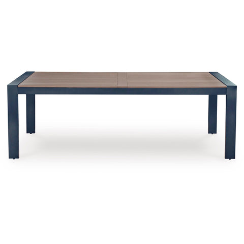  Signature Design by Ashley East Beach PCP587-625 Rectangular Dining Table with Umbrella Option IMAGE 2