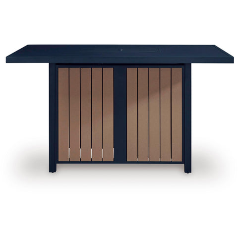  Signature Design by Ashley East Beach PCP587-665 Rectangular Bar Table with Fire Pit IMAGE 4