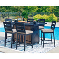  Signature Design by Ashley East Beach PCP587-665 Rectangular Bar Table with Fire Pit IMAGE 8