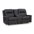  Benchcraft Mackmenville Reclining Leather Look Loveseat with Console 7471394 IMAGE 1