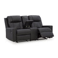  Benchcraft Mackmenville Reclining Leather Look Loveseat with Console 7471394 IMAGE 2