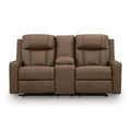  Benchcraft Mackmenville Reclining Leather Look Loveseat with Console 7471494 IMAGE 3