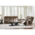  Benchcraft Mackmenville Reclining Leather Look Loveseat with Console 7471494 IMAGE 8