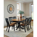  Signature Design by Ashley Oval Clorazi Dining Table with Pedestal Base PCD619-48 IMAGE 12