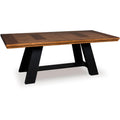  Signature Design by Ashley Greddinton Dining Table with Trestle Base PCD824-55B/PCD824-55T IMAGE 2