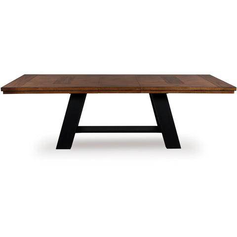  Signature Design by Ashley Greddinton Dining Table with Trestle Base PCD824-55B/PCD824-55T IMAGE 3
