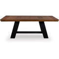  Signature Design by Ashley Greddinton Dining Table with Trestle Base PCD824-55B/PCD824-55T IMAGE 4