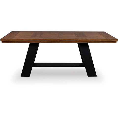  Signature Design by Ashley Greddinton Dining Table with Trestle Base PCD824-55B/PCD824-55T IMAGE 4