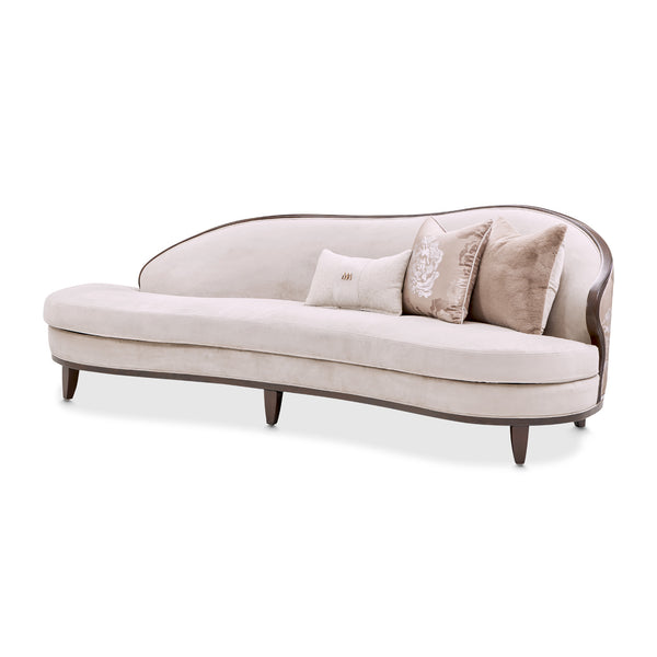 Curved Beige Sofa