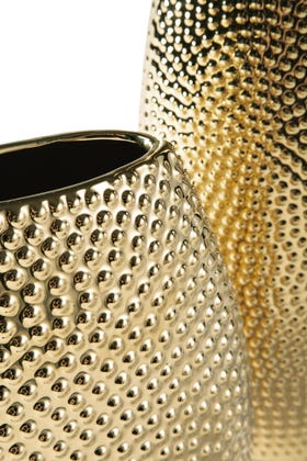 Efim Decorative Metal Accent Vase Gold