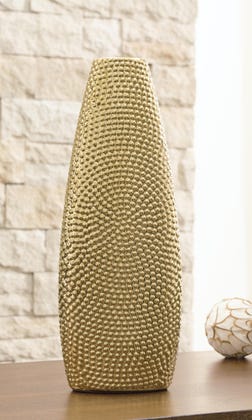 Efim Decorative Metal Accent Vase Gold