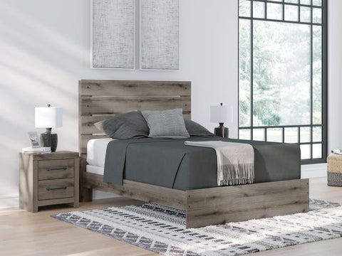 Graystorm Queen Panel Bed – Brown Gray