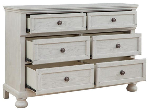 Robbinsdale 6-Drawer Dresser – Antiqued White