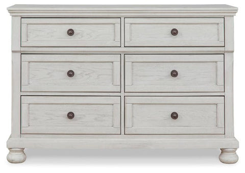 Robbinsdale 6-Drawer Dresser – Antiqued White