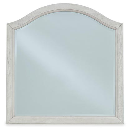Robbinsdale Bedroom Mirror – Antiqued White
