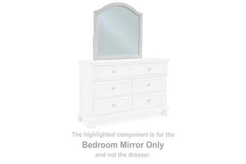 Robbinsdale Bedroom Mirror – Antiqued White