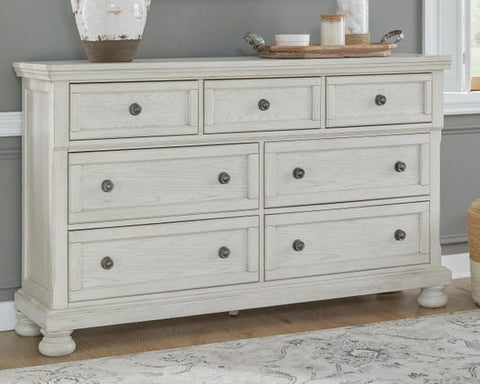 Robbinsdale 7-Drawer Master Dresser – Antiqued White