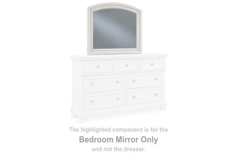 Robbinsdale Large Bedroom Mirror – Antiqued White