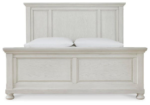 Robbinsdale Queen Panel Bed – Antiqued White