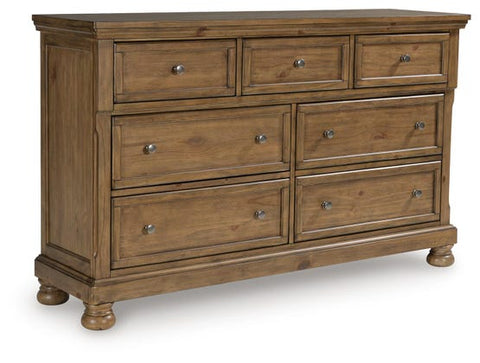 Feddinger 7-Drawer Master Dresser – Medium Brown