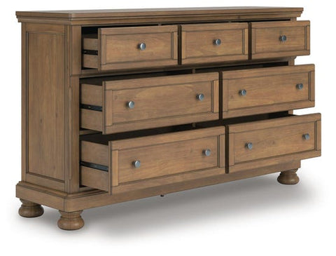 Feddinger 7-Drawer Master Dresser – Medium Brown