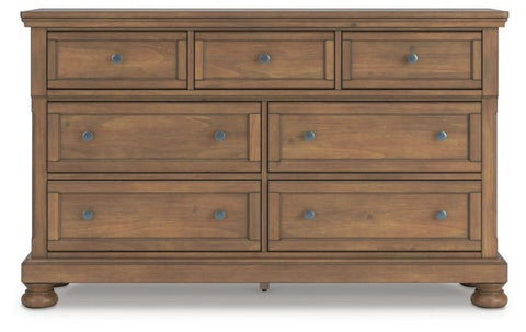 Feddinger 7-Drawer Master Dresser – Medium Brown