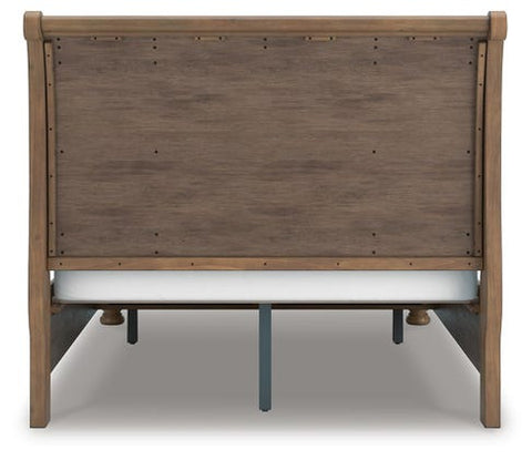 Feddinger Queen Storage Sleigh Bed – Medium Brown
