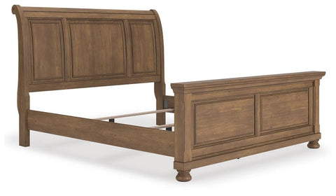 Feddinger King Sleigh Bed – Medium Brown