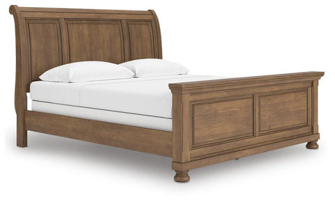 Feddinger King Sleigh Bed – Medium Brown