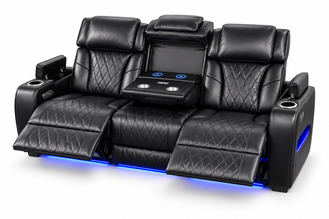 Party Time Power Recliner Sofa – Black