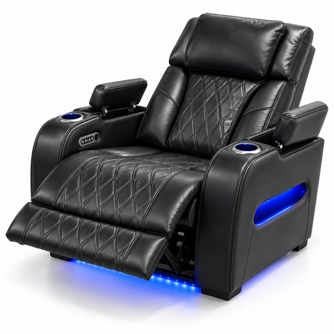 Party Time Power Recliner Chair – Black