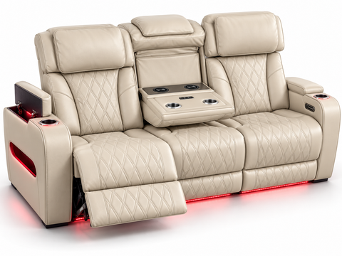 Party Time Power Recliner Sofa – Beige