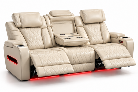 Party Time Power Recliner Sofa – Beige