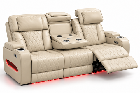 Party Time Power Recliner Sofa – Beige