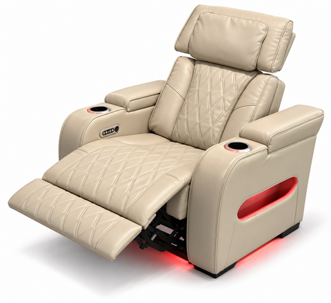 Party Time Power Recliner Chair – Beige