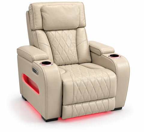 Party Time Power Recliner Chair – Beige