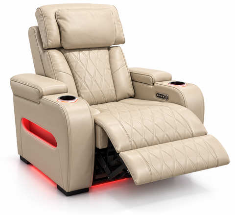 Party Time Power Recliner Chair – Beige